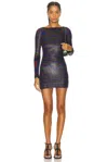Missoni Long Sleeve Mini Dress In Multi