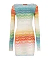 Missoni Shaded Viscose Lame Mini Dress Multicolor In Multi