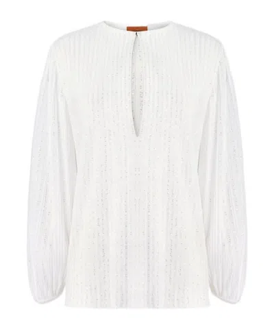 Missoni Long Sleeve Shirt In White