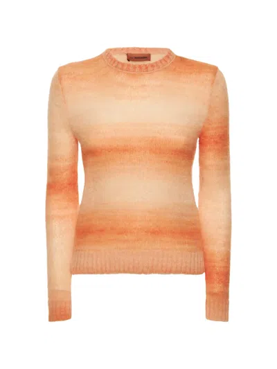 Missoni Long-sleeve Sweater In Orange