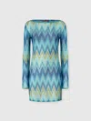 Missoni Long Sleeve T-shirt With Faded Striped Pattern In Multi