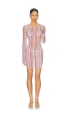 Missoni Midi Dress In Zig Zag Printed Tulle Multicolor 3d Chevron In Multi