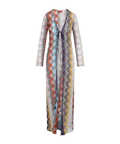 MISSONI ZIGZAG-PATTERN COVER-UP