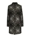 Missoni Patterned Button Coat In Black