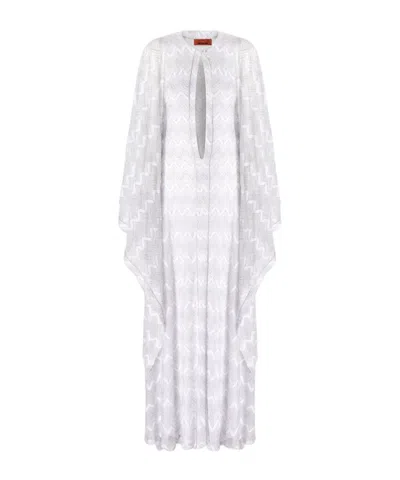 Missoni Long-sleeved Dress In White