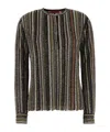 Missoni Knit Shirt Embroidered Striped Pattern In Multi