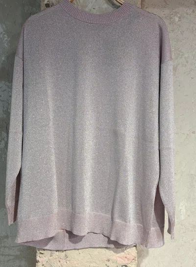 Missoni Long-sleeved Knitted Sweater In Gray