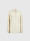 Missoni Zigzag-woven Knitted Polo Shirt In Grey