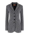 Missoni Long-sleeved Suit Jacket In Black
