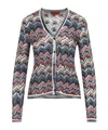 Missoni Womens Multicolor Tones Chevron V-neck Knit Cardigan In Multi