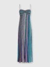 Missoni Sequin-embellished Striped Ribbed-knit Maxi Dress In Multicoloured