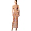 Missoni Long Sleeveless Dress In Printed Tulle In Multicoloured 2