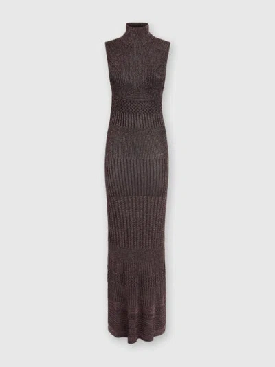 MISSONI MISSONI LONG SLEEVELESS DRESS WITH BARE BACK