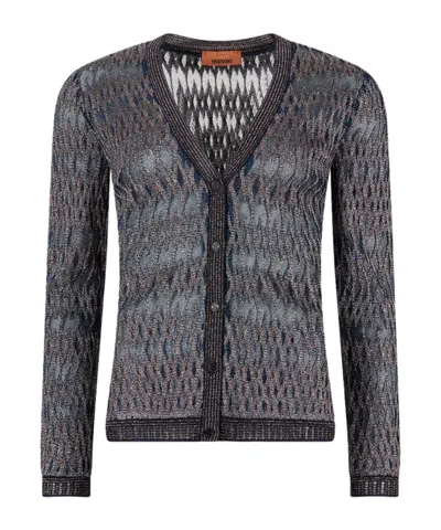 Missoni Long-sleeved Cardigan In Black