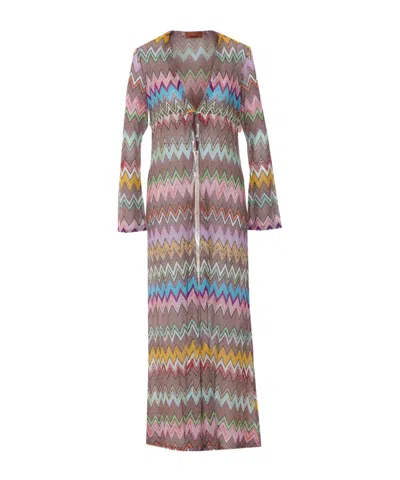 Missoni Long-sleeved Cardigan In Multi