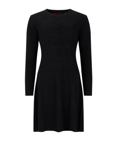 Missoni Long-sleeved Dress In Black