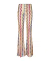 Missoni Low-rise Flared Casual Pants In Multicolor