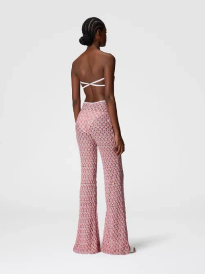 Missoni Low-rise Lace Pants In Red
