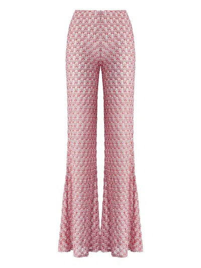MISSONI LOW-RISE LACE TROUSERS
