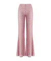 Missoni Low-rise Lace Trousers In Red
