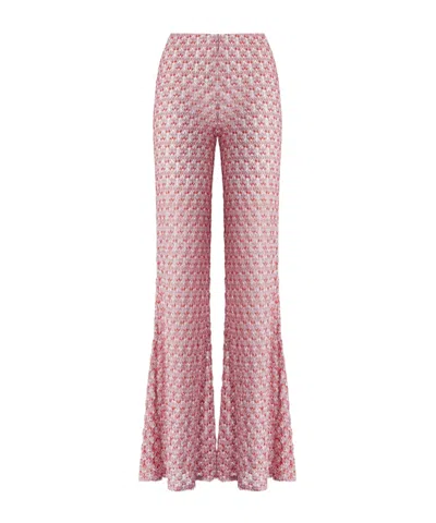 Missoni Low-rise Lace Trousers In Rot