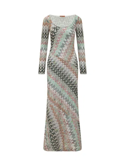 Missoni Lungo Suit In Chevron Pattern In Multi