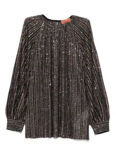 MISSONI LUREX STRIPED BLOUSE MISSONI
