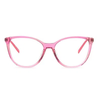 Missoni M Eyewear Cat-eye Frame Glasses In E3h/16 Fuchsia Brwn
