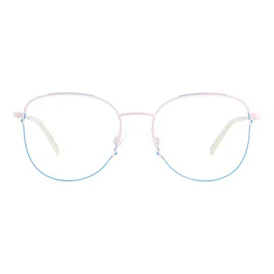 Missoni M Eyewear Irregualr Frame Glasses In 3zj/18 Pink Blue