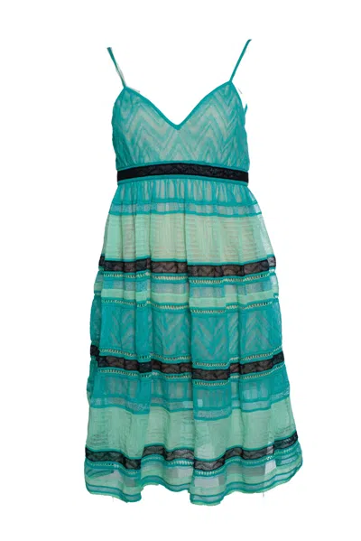 Missoni M, Green Sleeveless Strap Dress