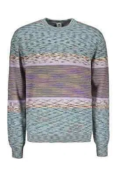 Pre-owned Missoni M  Crew-neck Wool Sweater In Blue