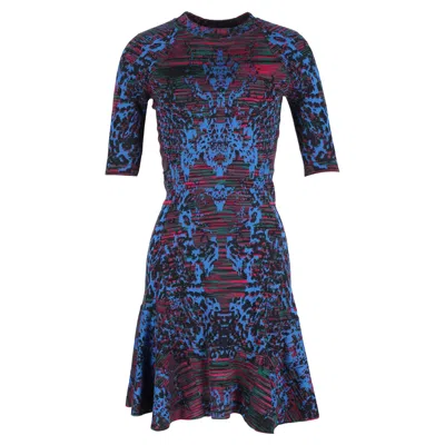 Missoni M  Knit Paneled Dress In Multicolor Wool