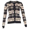 Missoni M  Knitted Buttoned Cardigan In Multicolor Viscose In Black