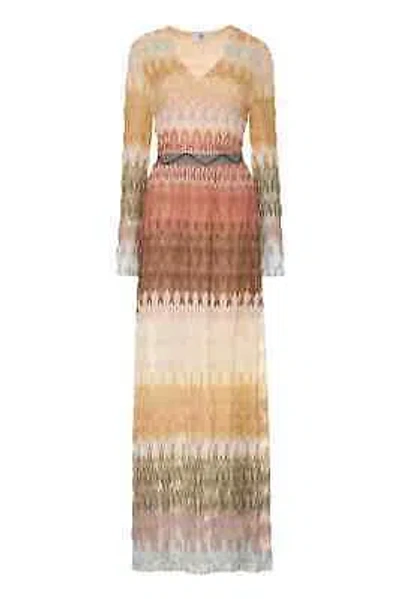Pre-owned Missoni M  Knitted Long Dress In Multicolor