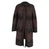 Missoni M  Knitted Open Coat In Red And Black Acrylic In Multi