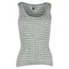 Missoni M  Knitted Tank Top In Multicolor Cotton