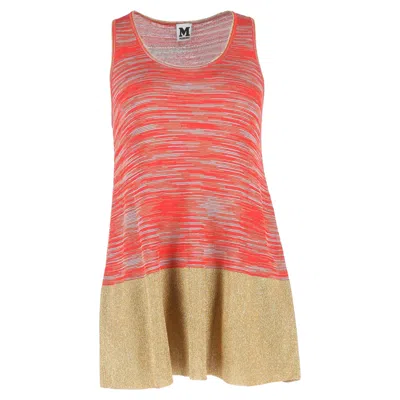 Missoni M  Knitted Tank Top In Multicolor Viscose