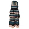 Missoni M  Lace Layered Knee-length Dress In Multicolor Polyester In Multi