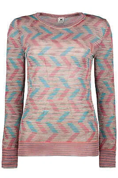 Pre-owned Missoni M  Long Sleeve Crew-neck Sweater In Beige