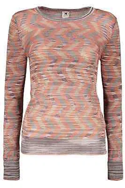 Pre-owned Missoni M  Long Sleeve Crew-neck Sweater In Brown