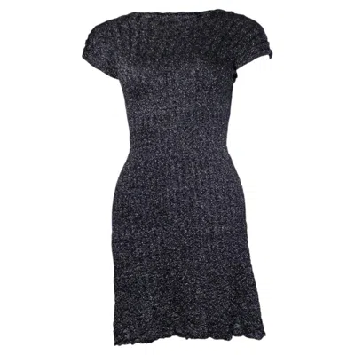 Pre-owned Missoni M , Metallic Lurex Stretch Dress In Black