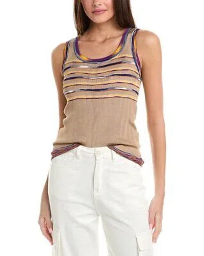 Pre-owned Missoni M  Ribbed Tank Women's In Brown