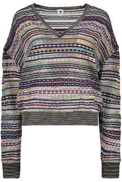 Pre-owned Missoni M  Sweater With V-neck In Purple