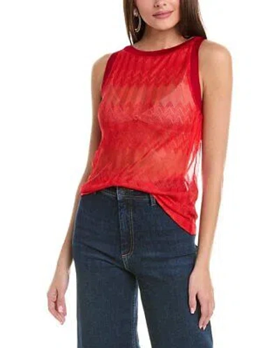 Pre-owned Missoni M  Tank Women's In Red