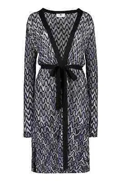 Pre-owned Missoni M  Viscose Long Cardigan Sweater In Multicolor