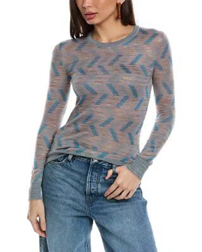 Pre-owned Missoni M  Wool-blend Sweater Women's In Blue