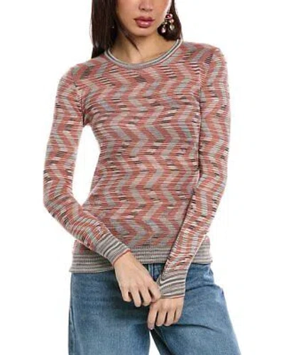 Pre-owned Missoni M  Wool-blend Sweater Women's In Orange