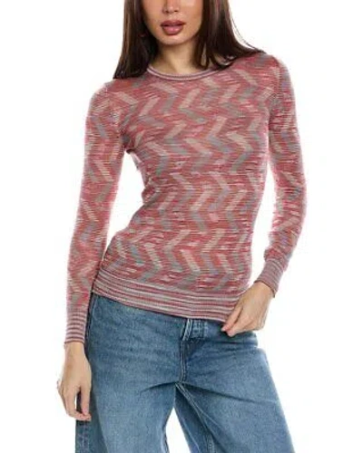 Pre-owned Missoni M  Wool-blend Sweater Women's In Red
