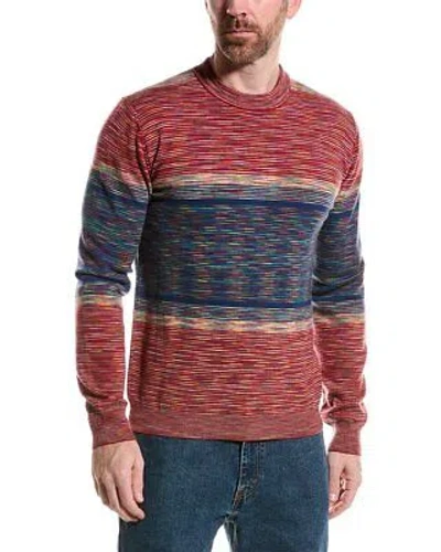 Pre-owned Missoni M  Wool Crewneck Sweater Men's In Red