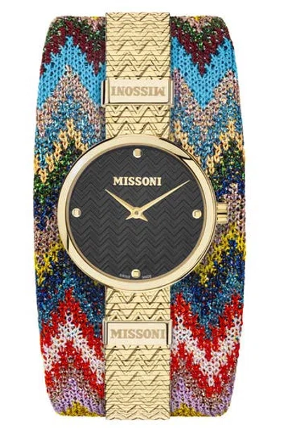 Missoni M1 Bracelet Watch, 29mm In Ip Champagne